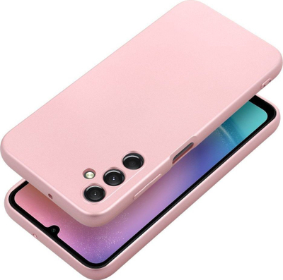 Këllëf telefoni Metallic për Samsung Galaxy A25 5G, TPU, rozë metalike