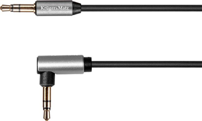 Kabllo audio Kruger&amp;Matz KM1242, Jack 3.5mm në Jack 3.5mm, 1m, argjendi
