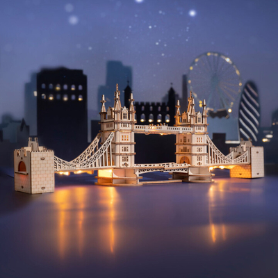 Set ndërtimi RoboTime - Tower Bridge, prej druri