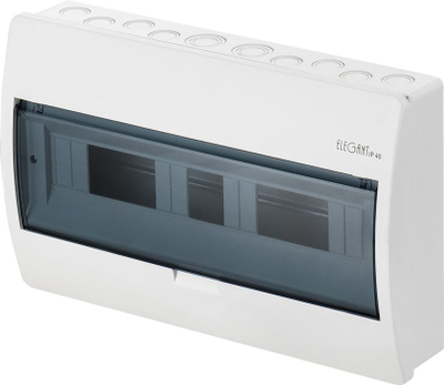 Kuti shpërndarëse Elektro-Plast Elegant 2404-01, 1x18 module, IP40, e bardhë