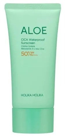 Krem dielli Holika Holika Aloe Cica Waterproof Sun Cream SPF50+ PA++++, për lëkurë të çik e ndjeshme