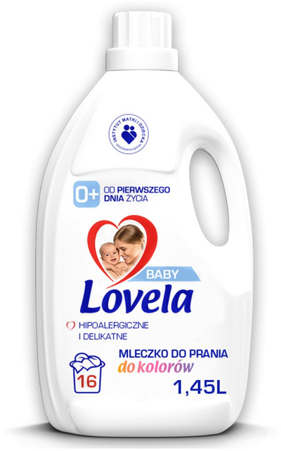 Течен детергент за облека во боја Lovela Baby, 1.45L, 16 перења