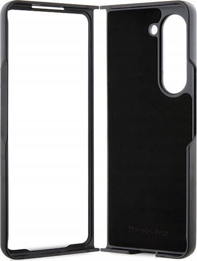 Kuti telefoni Mercedes Leather Urban për Samsung Galaxy Z Fold5, lëkurë eco, mbrojtëse, e zezë
