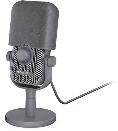 Mikrofon studio Endorfy Solum Voice S, USB, kardioid, i bardhë Onyx