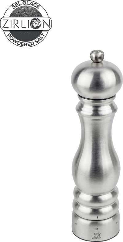 Mulli kripë Peugeot Paris Chef 22 cm, çelik inox, sistem uSelect, argjendtë