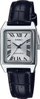 Orë dore Casio LTP V007L 7B1, analoge, me rrip lëkure, me kornizë argjendtë