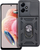 Mbrojtëse telefoni Slide Armor për Xiaomi Redmi Note 12 5G, me kapak kamere, me unazë 360°, e zezë