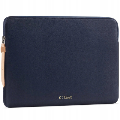 Çantë laptopi Tech-Protect Fleece, 13-14", me zinxhir, blu