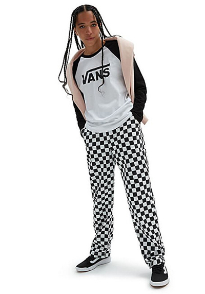 Bluzë për femra Vans Regular Fit, e zezë/bardhë