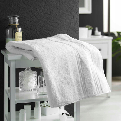Peshqir Douceur d'intérieur White Soft Terry, 50 x 90 cm, pambuk organik, i bardhë