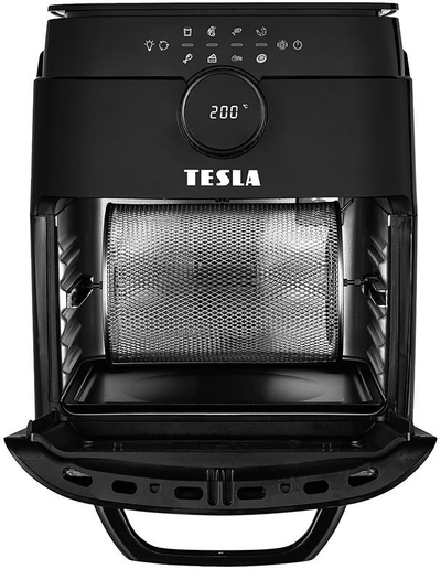 Фритеза на топол воздух Tesla AirCook Grill QG800 WiFi, 12L, 8 програми, црна