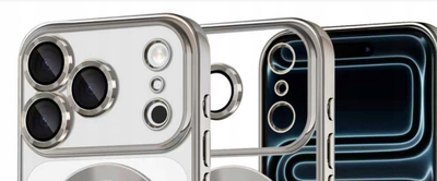 Kapak telefoni Tech-Protect MagFlex për iPhone 17 Pro Max, MagSafe, i tejdukshëm, argjendtë