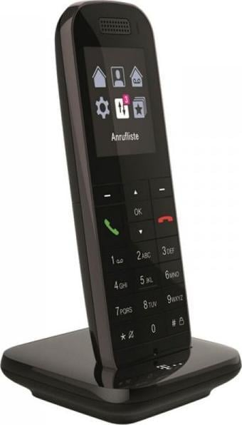 Telefon fiks pa tela Telekom Speedphone 52, ekran me ngjyra, hands free, i zi