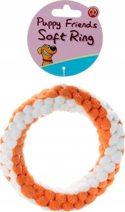 Loje për qen Puppy Friends Soft Ring, prej fleece të butë, për këlyshë dhe raca të vogla, me shumë ngjyra