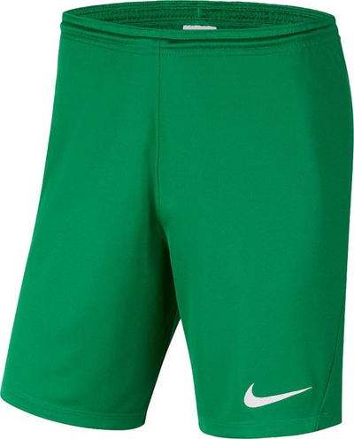 Shorce futbolli për kalamaj Nike Park III Knit Jr BV6865-302, Dri FIT, 100% poliester, jeshil