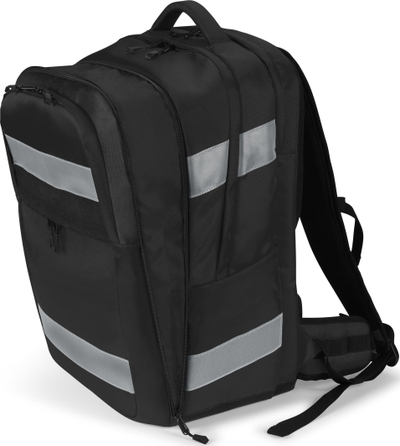 Çantë shpine DICOTA Reflective, 32–38L, për laptop 17.3", e zezë