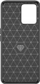 Këllëf telefoni Forcell Carbon për Realme C35, me mbrojtje ekrani, ngjyrë e zezë