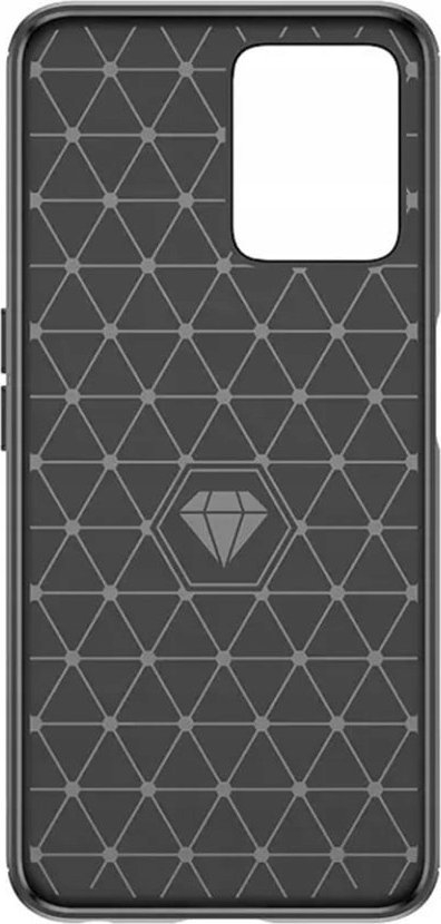 Këllëf telefoni Forcell Carbon për Realme C35, me mbrojtje ekrani, ngjyrë e zezë