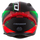 Helmetë moto Cassida Aero DROM, integrale, vizor dielli, e zezë pearl e kuqe jeshile e bardhë