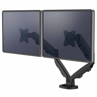 Mbajtëse tavoline për dy monitorë Fellowes Eppa, 23-32", 8kg, e zezë