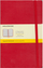 Bllok shënimesh Moleskine Classic Large, me katrorë, kapak i fortë, i kuq