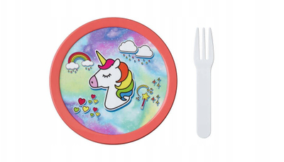 Шише за вода ToyChamp Unicorn Fruitbox, 300ml, шарено