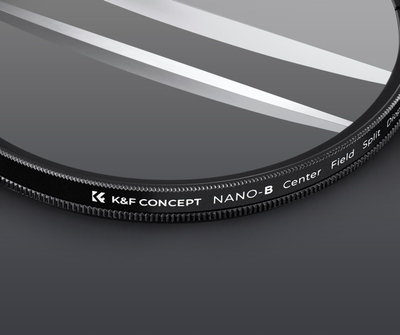 Filtër fotografik K&amp;F Concept NANO-B Sharp Belt Split Diopter, 82mm, kreativ, i zi