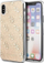 Futrollë Guess GUHCPXPCU4GLGO për iPhone X XS, TPU fleksibël, monogram luksoz, ngjyrë gold
