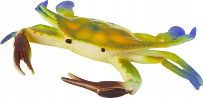 Figurinë gërgeni Lean Toys Rubber Crab, 4 cm, e gjelbër
