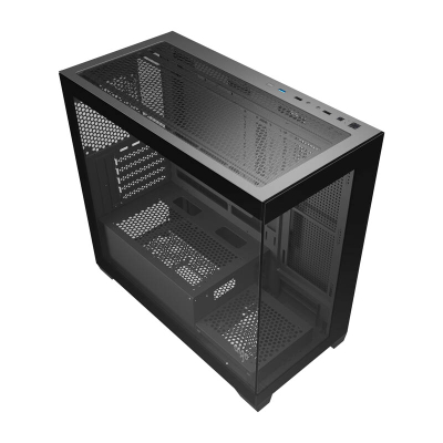 Kasë kompjuteri Darkflash C218M B 6 ventilatorë ARGB (i zi)