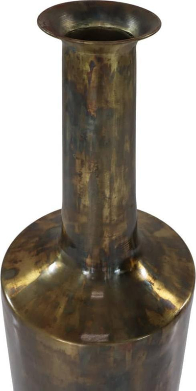 Vazo dekorative HSM Collection Bergamo Grand, 24x75 cm, metal, ngjyrë ari