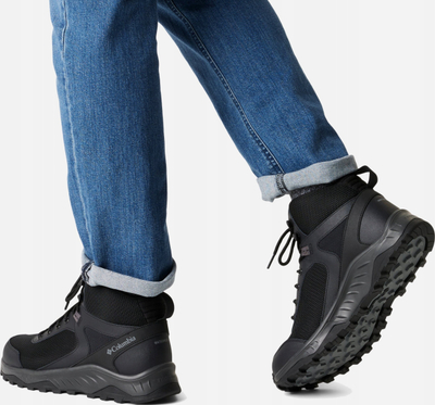 Çizme hiking Columbia Trailstorm Ascend Mid Waterproof, mesh dhe lëkurë, nr. 44.5, të zeza