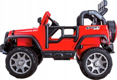 Makina elektrike për kalamoj Lean Cars Jeep HP012, me bateri, e kuqe
