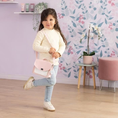 Set çantë lodër Smoby My Beauty Bag, me aksesorë kozmetikë, për kalamoj 3+, rozë e çelët