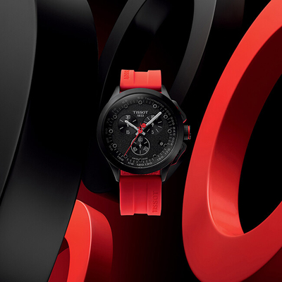 Orë për meshkuj Tissot T-Race La Vuelta 2023 Special Edition T135.417.37.051.04, e kuqe/zezë