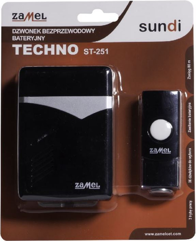 Zile dere pa tela Zamel TECHNO ST-251, rreze 80m, e bardhë