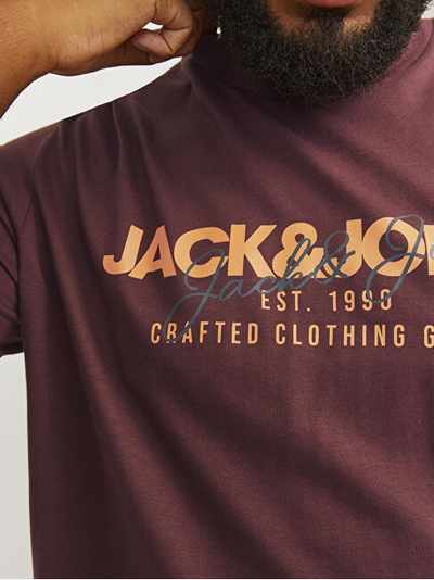 Maicë për meshkuj Jack&Jones Plus, e kuqe e errët