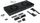 Modul ftohës rack Equip 19", 1U, me 2 ventilatorë, i zi