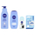 Set Nivea Smooth Care losion trupi Smooth Sensation 400 ml + xhel dushi Creme Smooth 250 ml + antiperspirant Black & White 50 ml + balsam për buzë Hydro Care 4.8 g + çantë kozmetike