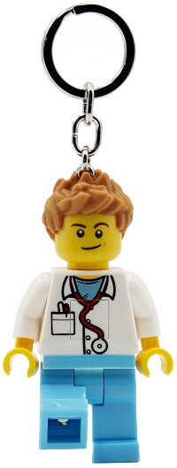 Приврзок за клуч SmartLife Lego иконски доктор, осветлена кукла