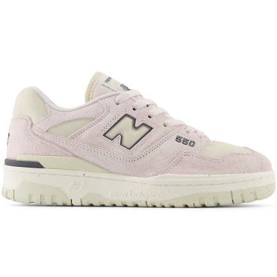 Atlete New Balance 550 për femra, lëkurë dhe rrjetë, stil retro