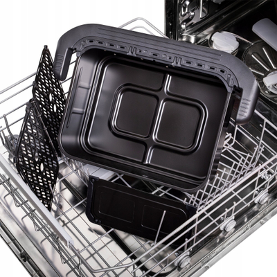 Фритеза на воздух Tesla AirCook FlexiZone Q570 XXL, две независни зони, 8 програми, црна