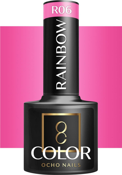 Llak gjysmë-permanent Activeshop OCHO NAILS Rainbow R06, 5 g, shumëngjyrësh