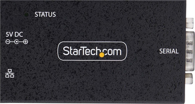 Adapter serial në Ethernet StarTech 1-Port, RS232, PoE 802.3af, metalik