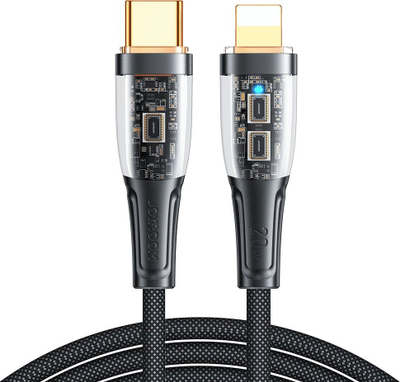 Kabllo karikimi Joyroom JYR572, USB C në Lightning, 1.2 m, 20W, e zezë