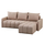 Sofa-Shtrat këndore Proton 225×94×70 Hcm (HM3272.04), bezhë