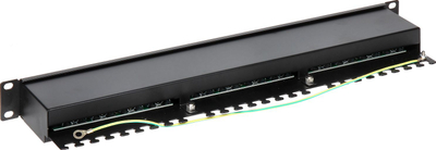 Patch panel Delta PP-24 RJ45, 24 porta, Cat 5e FTP, 1U, i zi