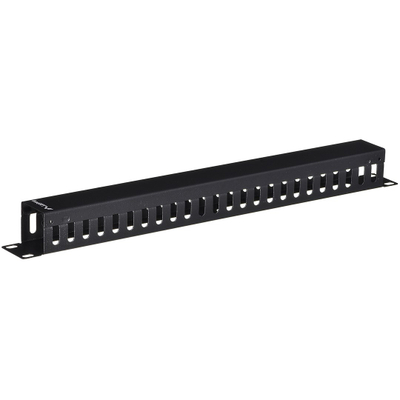 Organizues kabllosh rack Lanberg AK-1201-B, 1U, për kabinete 19", i zi