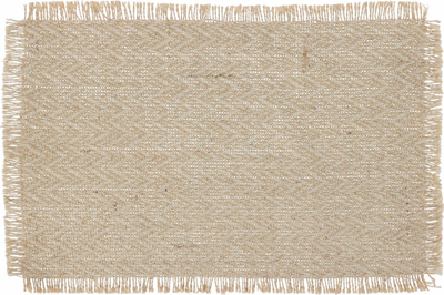 Mbulesë tavoline për pjatë, prej jute, 45 x 30 cm, ngjyrë natyrale
