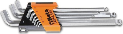 Set çelësa imbus BETA 96BPA/SC9, 9 copë, metrike, portokalli